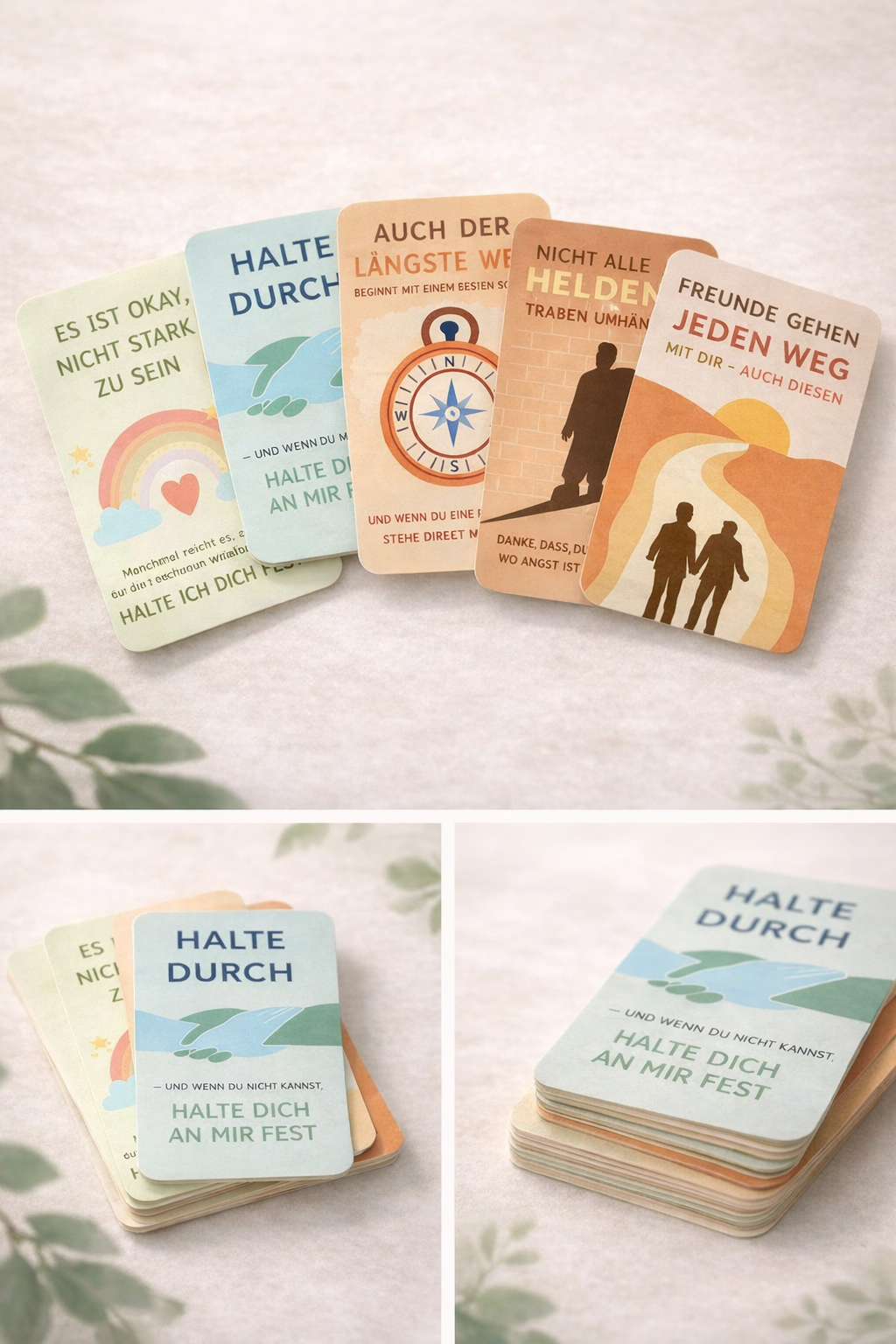 💌 Mutmach-Karten-Set – Worte, die begleiten Set 1