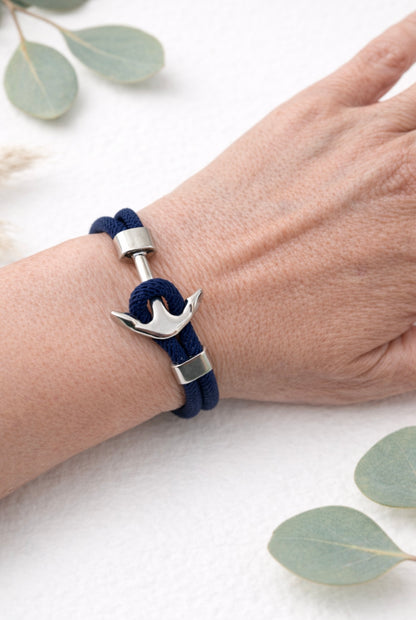 Armband „Anker“ – Marineblau