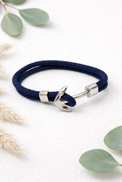 Armband „Anker“ – Marineblau