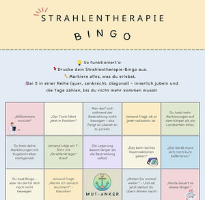 💡 Strahlentherapie-Bingo – Leuchtende Momente mit Humor nehmen